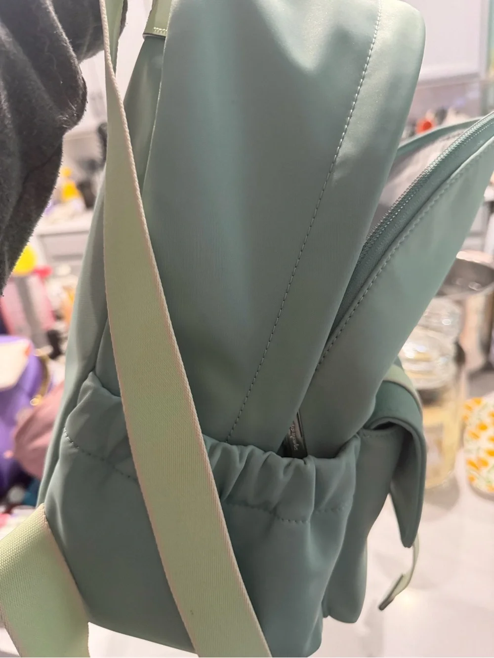 kate spade Mint Green Mini Backpack with Front Pockets